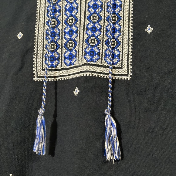 Madewell Bohemian Sleeveless Navy Blue Dress cotton size XL - Picture 3 of 9